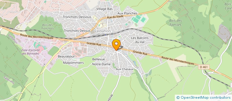 localisation de l'entreprise AGENCE AGF JOSYANE CHAUVIN ET DAVID FLEURY  VALDAHON