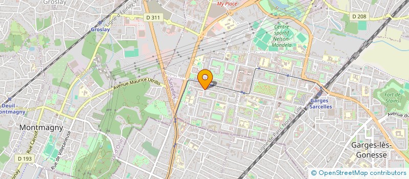 localisation de l'entreprise AGENCE AHB  SAINT-DENIS