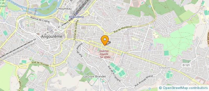 localisation de l'entreprise AGENCE ALLARD BRIMEAUD à ANGOULEME