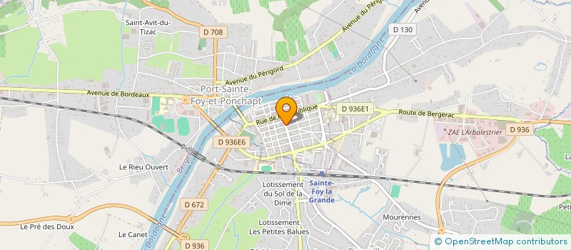 localisation de l'entreprise AGENCE ALLIANCE BJP  SAINTE-FOY-LA-GRANDE