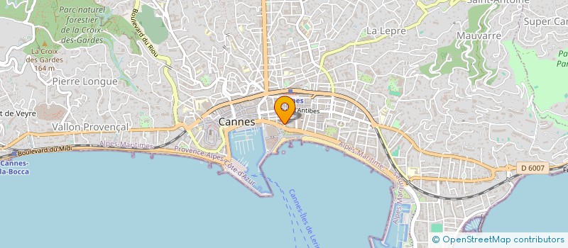 localisation de l'entreprise AGENCE ANDRAU SARL à CANNES