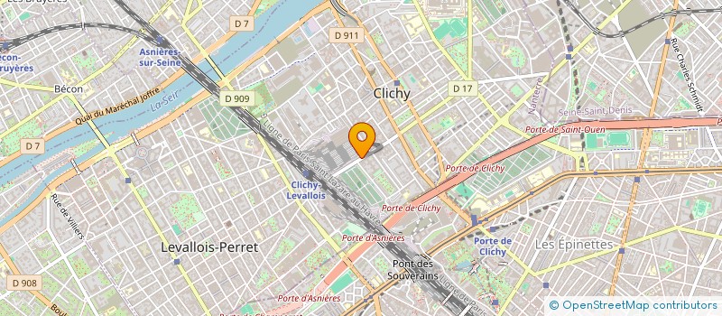 localisation de l'entreprise AGENCE APG à CLICHY