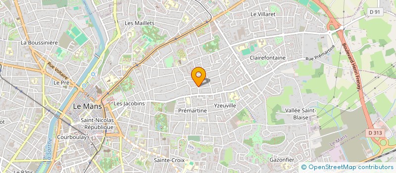 localisation de l'entreprise AGENCE APLUS à LE MANS