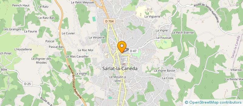 localisation de l'entreprise AGENCE AQUITAINE PERIGORD IMMOBILIER à SARLAT-LA-CANEDA