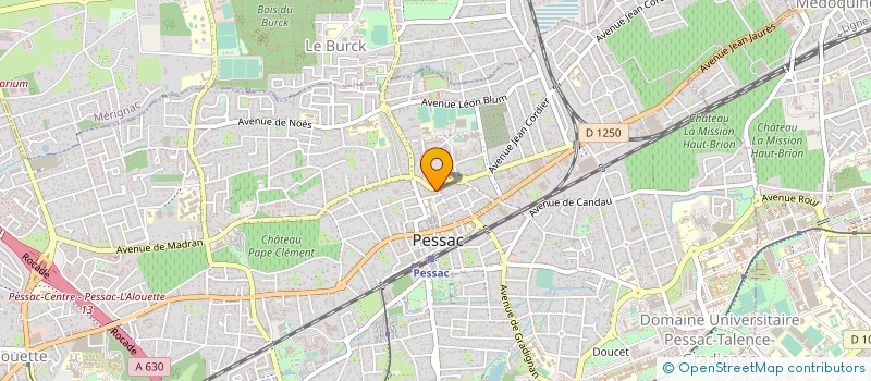 localisation de l'entreprise AGENCE AQUITANIS DU FUNERAIRE  PESSAC