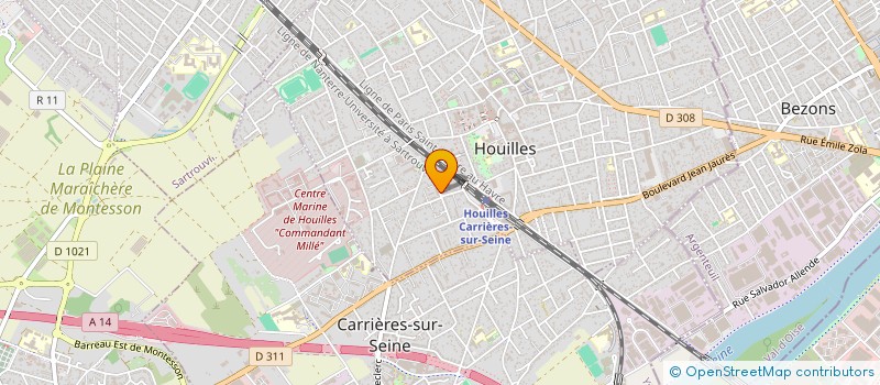 localisation de l'entreprise AGENCE ARAM  HOUILLES