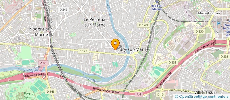 localisation de l'entreprise AGENCE ARCH'TEC à LE PERREUX-SUR-MARNE