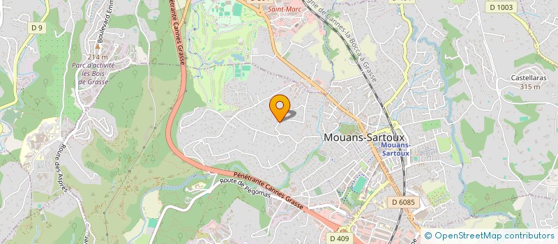 localisation de l'entreprise AGENCE ARIANE  MOUANS-SARTOUX