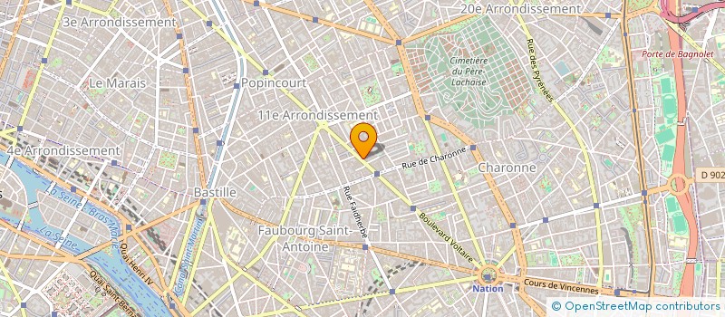 localisation de l'entreprise AGENCE ARTISTIQUE SOPHIE BARROIS  PARIS