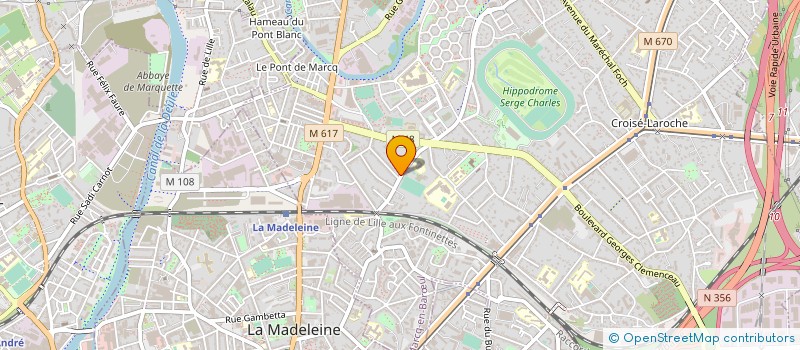 localisation de l'entreprise AGENCE-ATHOS à MARCQ-EN-BARŒUL