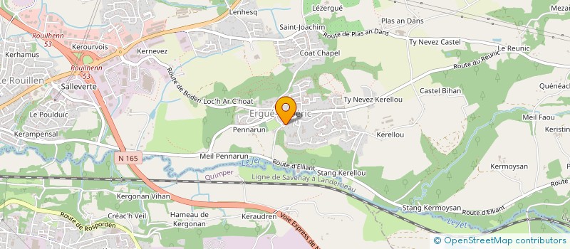 localisation de l'entreprise AGENCE ATIL  ERGUE-GABERIC