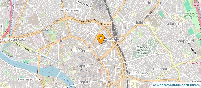 localisation de l'entreprise AGENCE ATTILA  TOULOUSE