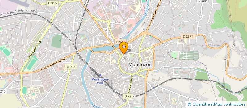 localisation de l'entreprise AGENCE AUTO LOCATION DU CENTRE à MONTLUCON