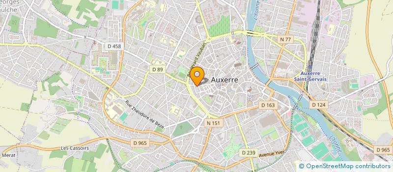 localisation de l'entreprise AGENCE AUXERROISE D ASSURANCES à AUXERRE
