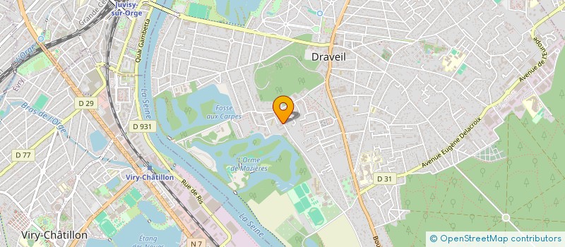 localisation de l'entreprise AGENCE AUXILIAIRE RECHERCHES SERVICES à DRAVEIL