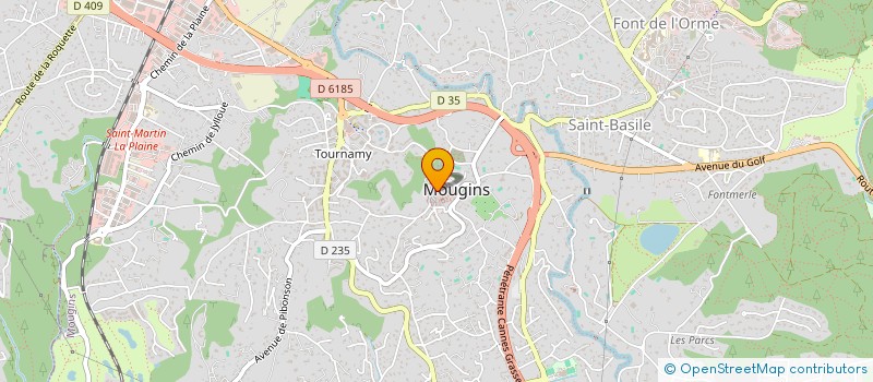 localisation de l'entreprise AGENCE B à MOUGINS