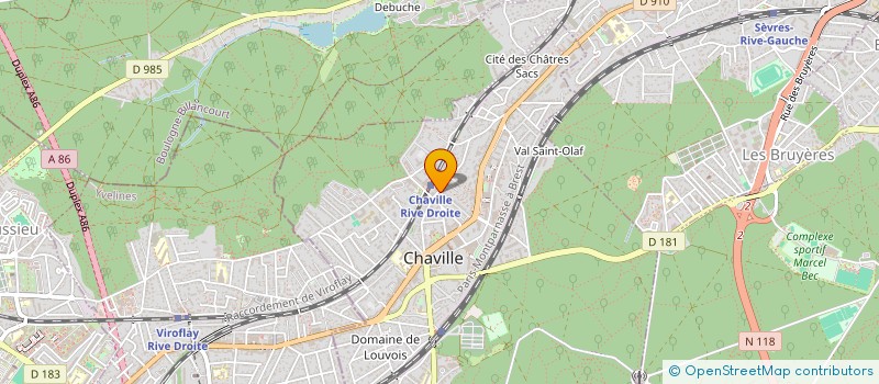 localisation de l'entreprise AGENCE B. à CHAVILLE