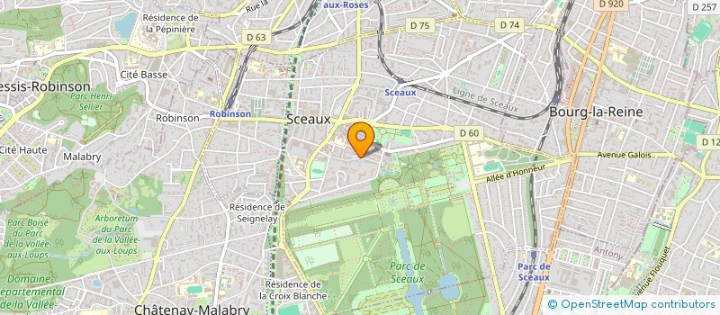 localisation de l'entreprise AGENCE B &H  SCEAUX
