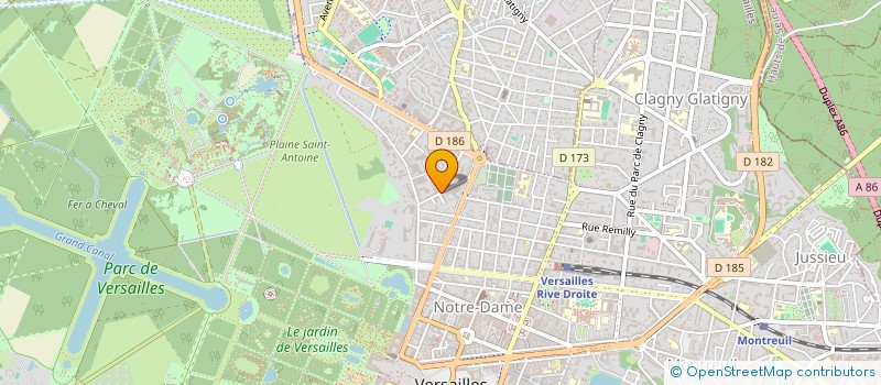 localisation de l'entreprise AGENCE BA à VERSAILLES