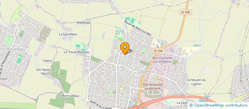 localisation de l'entreprise AGENCE BACKFIELD  LAGORD