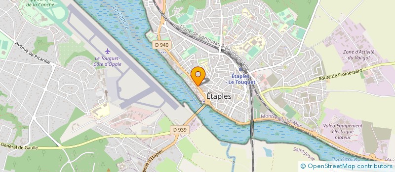 localisation de l'entreprise AGENCE BAILLET CANCHE IMMOBILIER à ETAPLES