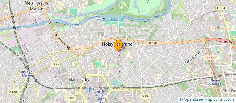 localisation de l'entreprise AGENCE BAREME COMMUNICATION  NOISY-LE-GRAND