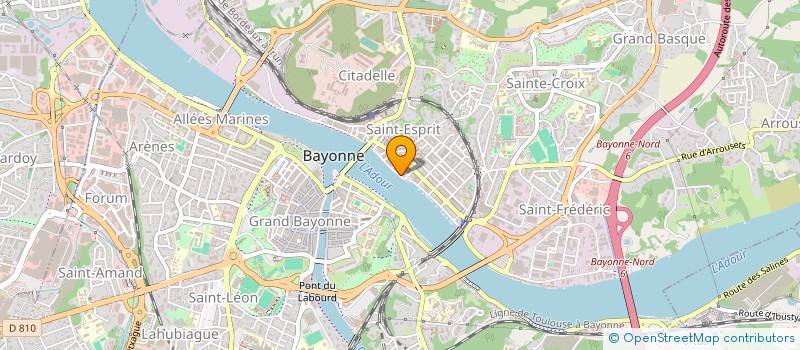 localisation de l'entreprise AGENCE BASQUE DE SERVICES à BAYONNE
