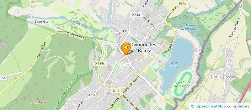 localisation de l'entreprise AGENCE BASTIEN GESTION à DIVONNE-LES-BAINS