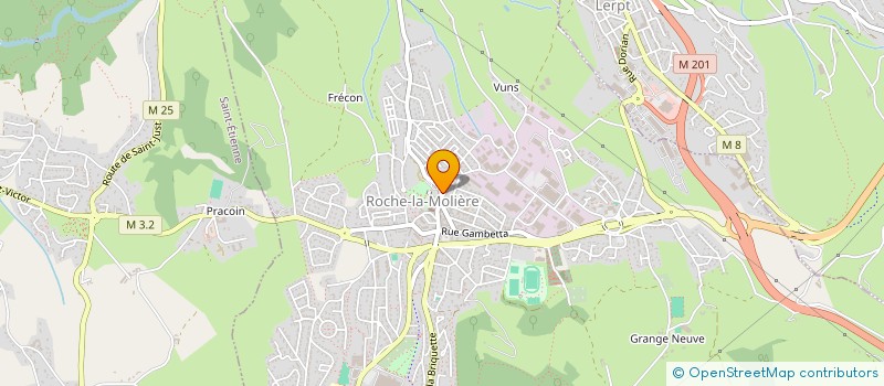 localisation de l'entreprise AGENCE BAT'S  ROCHE-LA-MOLIERE