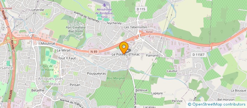 localisation de l'entreprise AGENCE BATI FEU SUD à POMPIGNAC