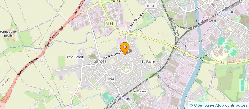 localisation de l'entreprise AGENCE BECOURT COMMERCE DISTRIBUTION  SANTES