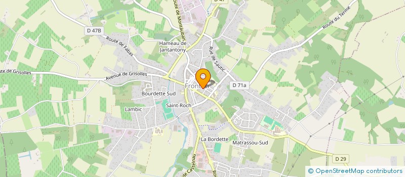 localisation de l'entreprise AGENCE BEILLES à FRONTON