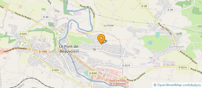 localisation de l'entreprise AGENCE BELLACHAT  LE PONT-DE-BEAUVOISIN