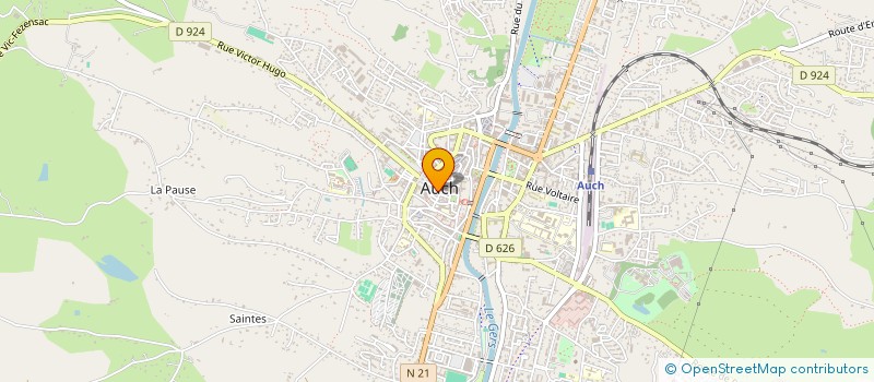 localisation de l'entreprise AGENCE BENOIT XAVIER ET VIRGINIE GUTIERREZ  AUCH