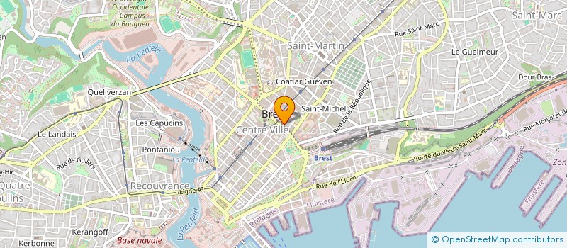 localisation de l'entreprise AGENCE BERGAME à BREST
