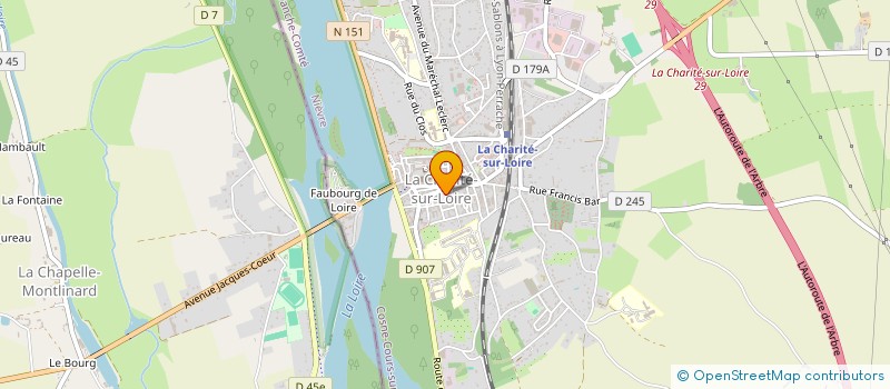 localisation de l'entreprise AGENCE BERRY NIVERNAIS à LA CHARITE-SUR-LOIRE