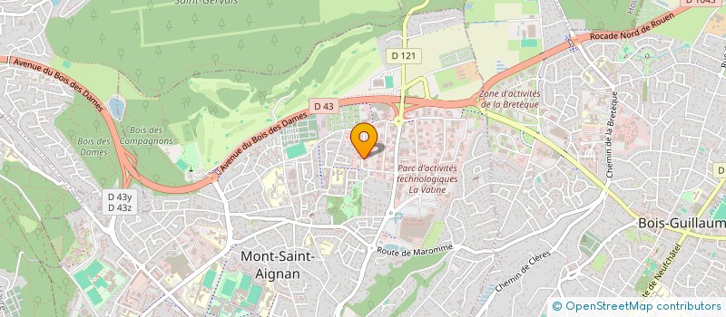 localisation de l'entreprise AGENCE BERTEAU LAYET ASSOCIES à MONT-SAINT-AIGNAN