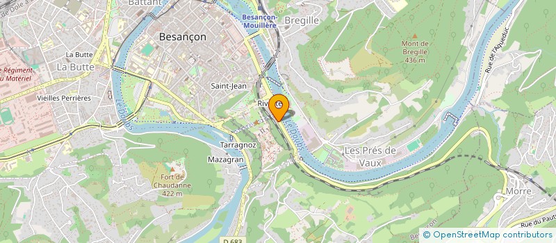 localisation de l'entreprise AGENCE BISONTINE BATIMENT ET ENTRETIEN à BESANCON