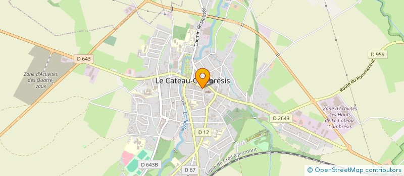 localisation de l'entreprise AGENCE BLANGIS'IMMO à LE CATEAU-CAMBRESIS