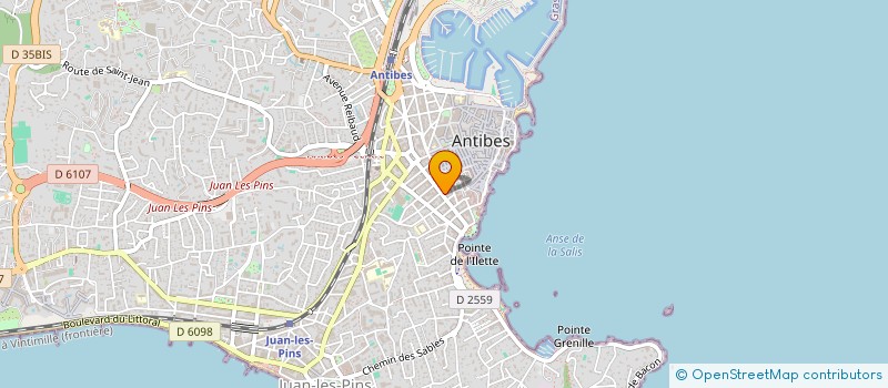 localisation de l'entreprise AGENCE BLEU SUR BLEU à ANTIBES
