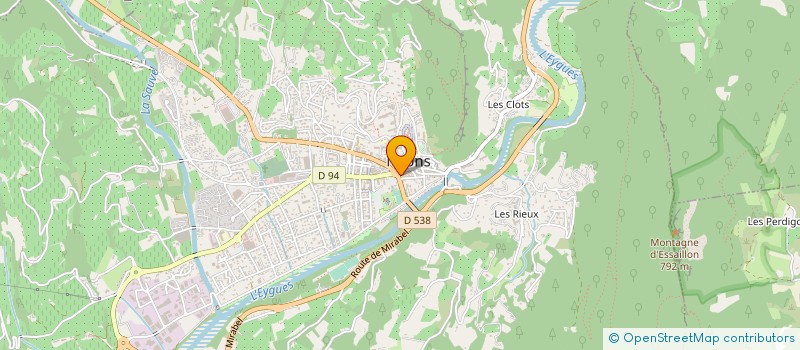 localisation de l'entreprise AGENCE BONNET IMMOBILIER à NYONS