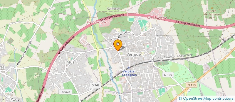 localisation de l'entreprise AGENCE BOOMERANG  VERGEZE