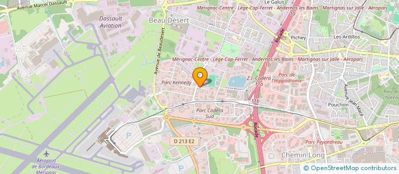 localisation de l'entreprise AGENCE BORDELAISE DE DIAGNOSTIC  MERIGNAC