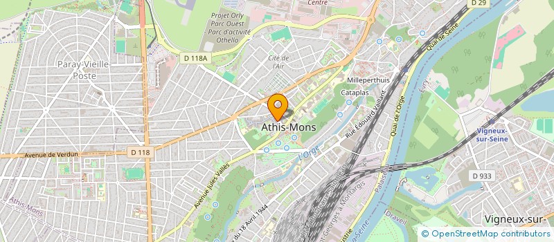 localisation de l'entreprise AGENCE BORDIN SINOPLE à ATHIS-MONS