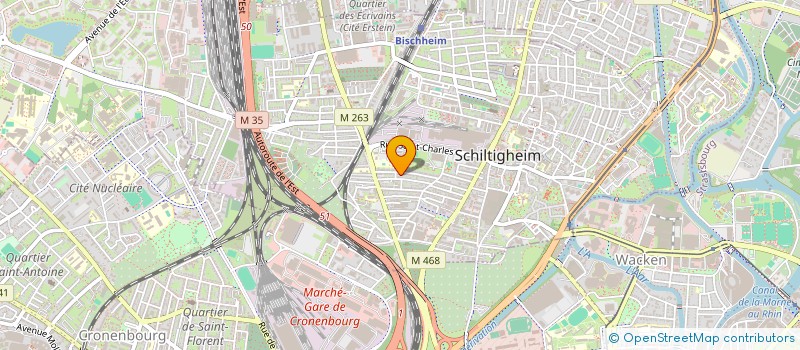 localisation de l'entreprise AGENCE BRAVO  SCHILTIGHEIM