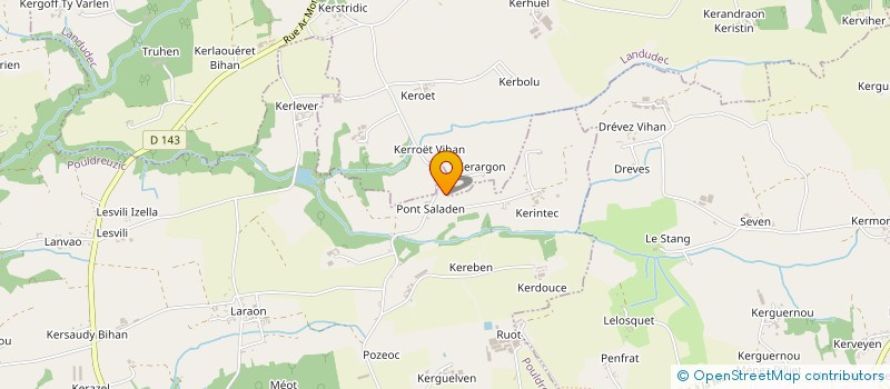 localisation de l'entreprise AGENCE BRETAGNE PRESSE  POULDREUZIC