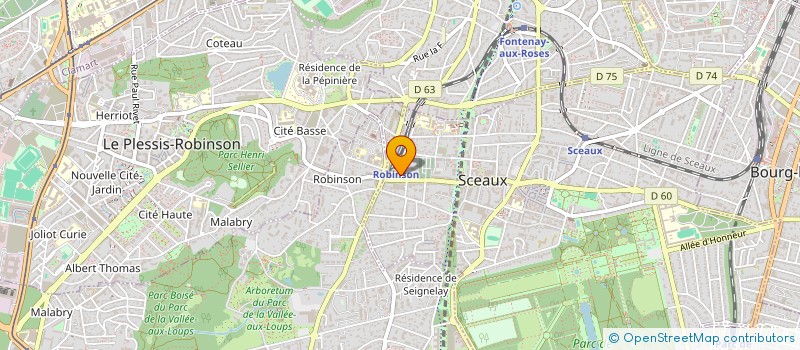 localisation de l'entreprise AGENCE BRUNE IMMOBILIERE à SCEAUX
