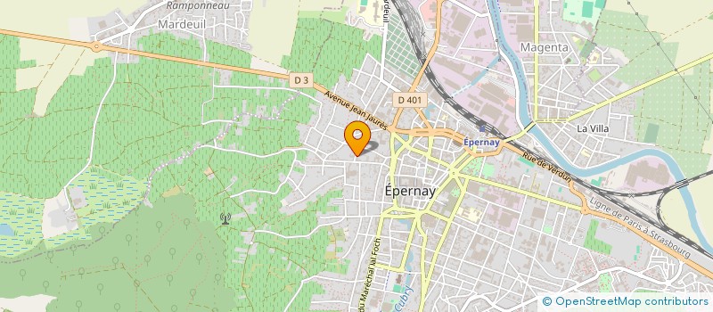 localisation de l'entreprise AGENCE C.D. à EPERNAY