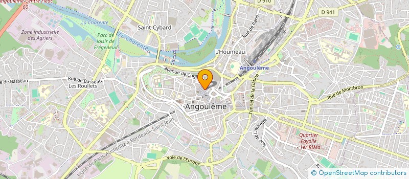localisation de l'entreprise AGENCE C.PIERRIMMO à ANGOULEME