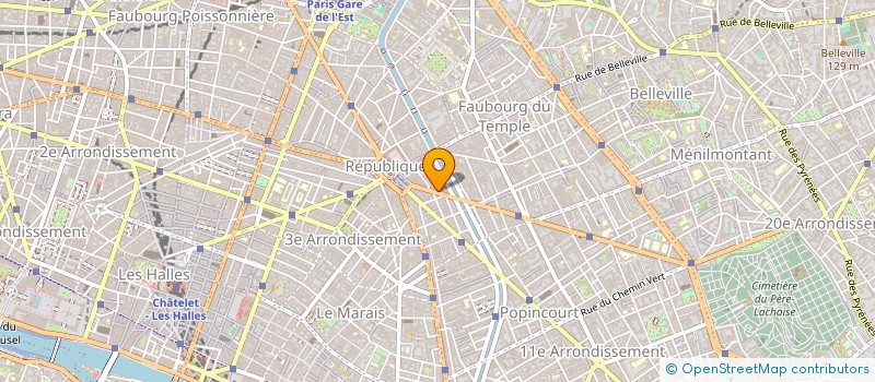 localisation de l'entreprise AGENCE CAMAIEU à PARIS